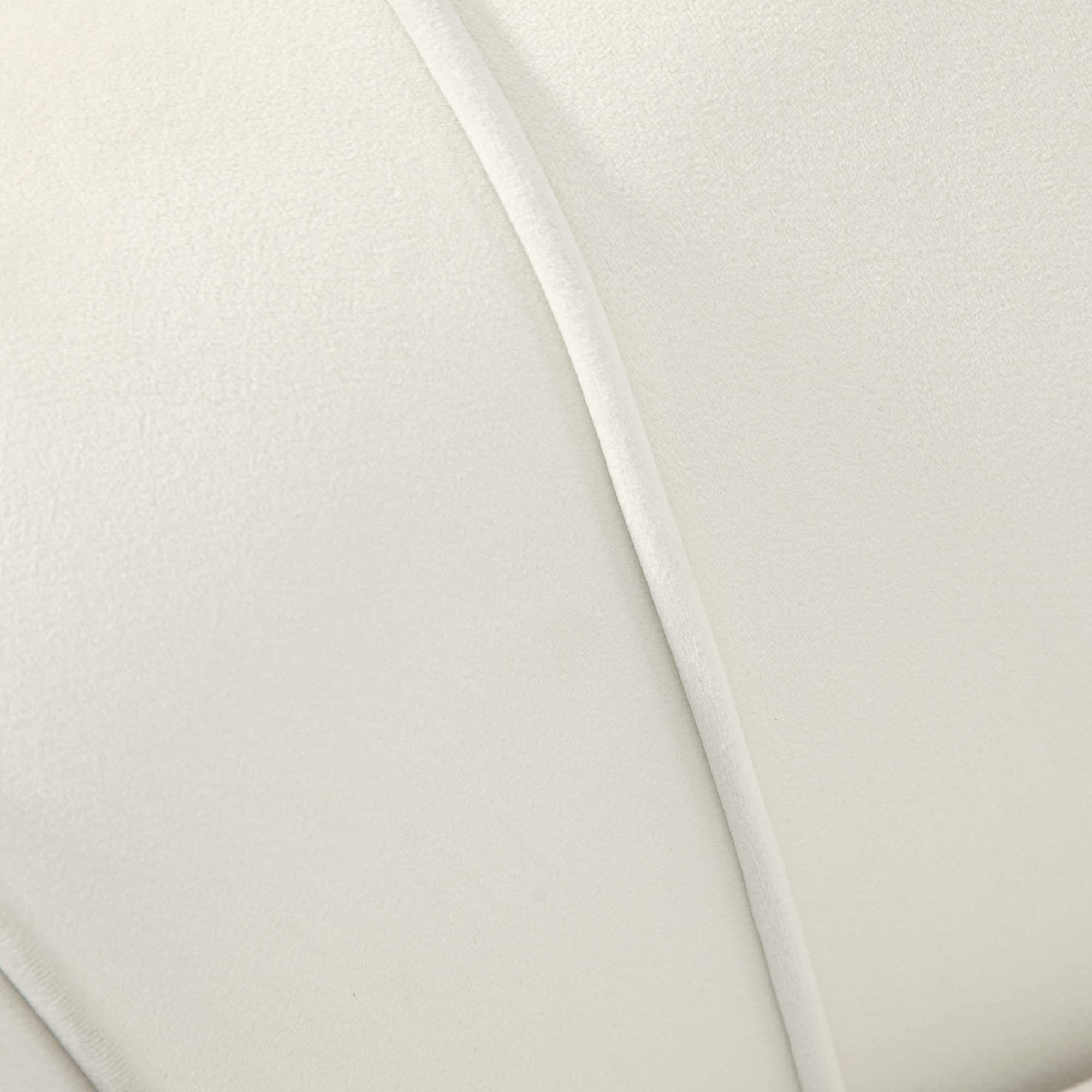 HOMCOM Poltrona Design Vintage in Velluto Rétro 79x77x77cm, Crema