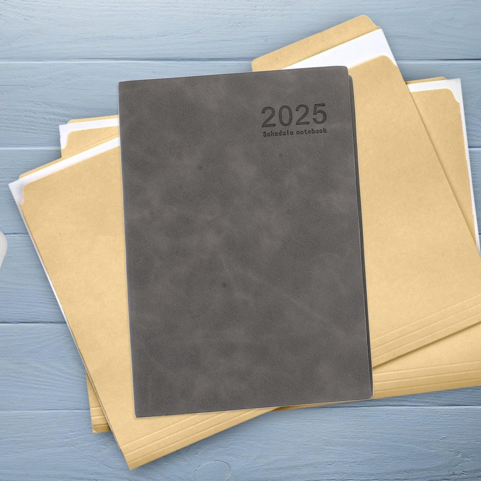 Agenda Journalier 3pcs A5 en Pu, Planificateur D'horaire Moderne