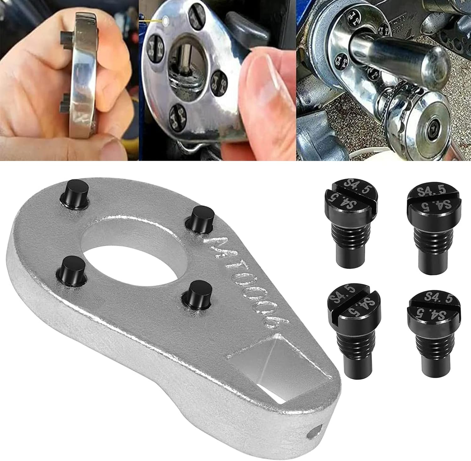Trim/Tilt Pin Wrench AMT0006-32mm x 4.5/4mm Remove Trim/Tilt Caps on Hydraulic Cylinders Suitable for Yamaha, Suzuki, Johnson, Evinrude, Honda Outboards
