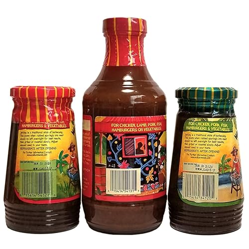 Miniatura 3 de Walkerswood Paquete mixto de condimentos jamaicanos Jerk - Adobo picante y picante, suave y jerk