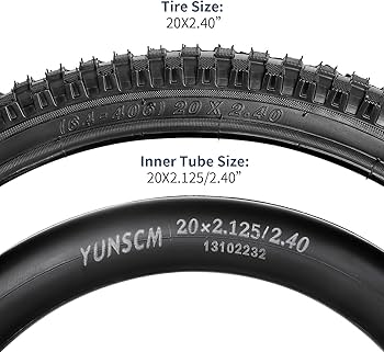 Amazon | YunSCM 2本セット,20 2.4 タイヤ,20x2.4 64-406自転車タイヤ+