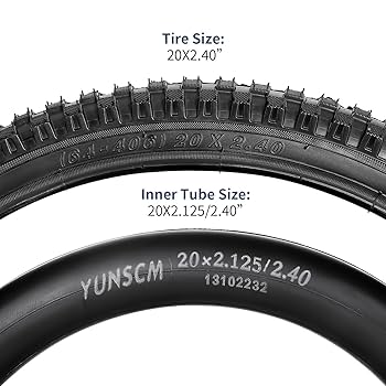 Amazon | YunSCM 2本セット,20 2.4 タイヤ,20x2.4 64-406自転車
