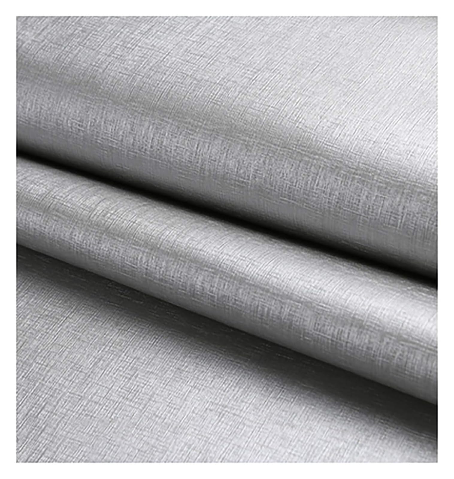 Waterproof Faux Leather Fabric， PU Faux Leather Upholstery 138cm Wide 0.8mm Multicolor Multiple Sizes for Bags Crafts(Silver,5m)