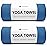 Eunzel 2 Pack Hot Yoga Towel Non Slip Yoga Mat Towel Non-Slip Sweat Absorbent Microfiber Towel for Hot Yoga, Pilates and Workout 72 x 26.5, Navy