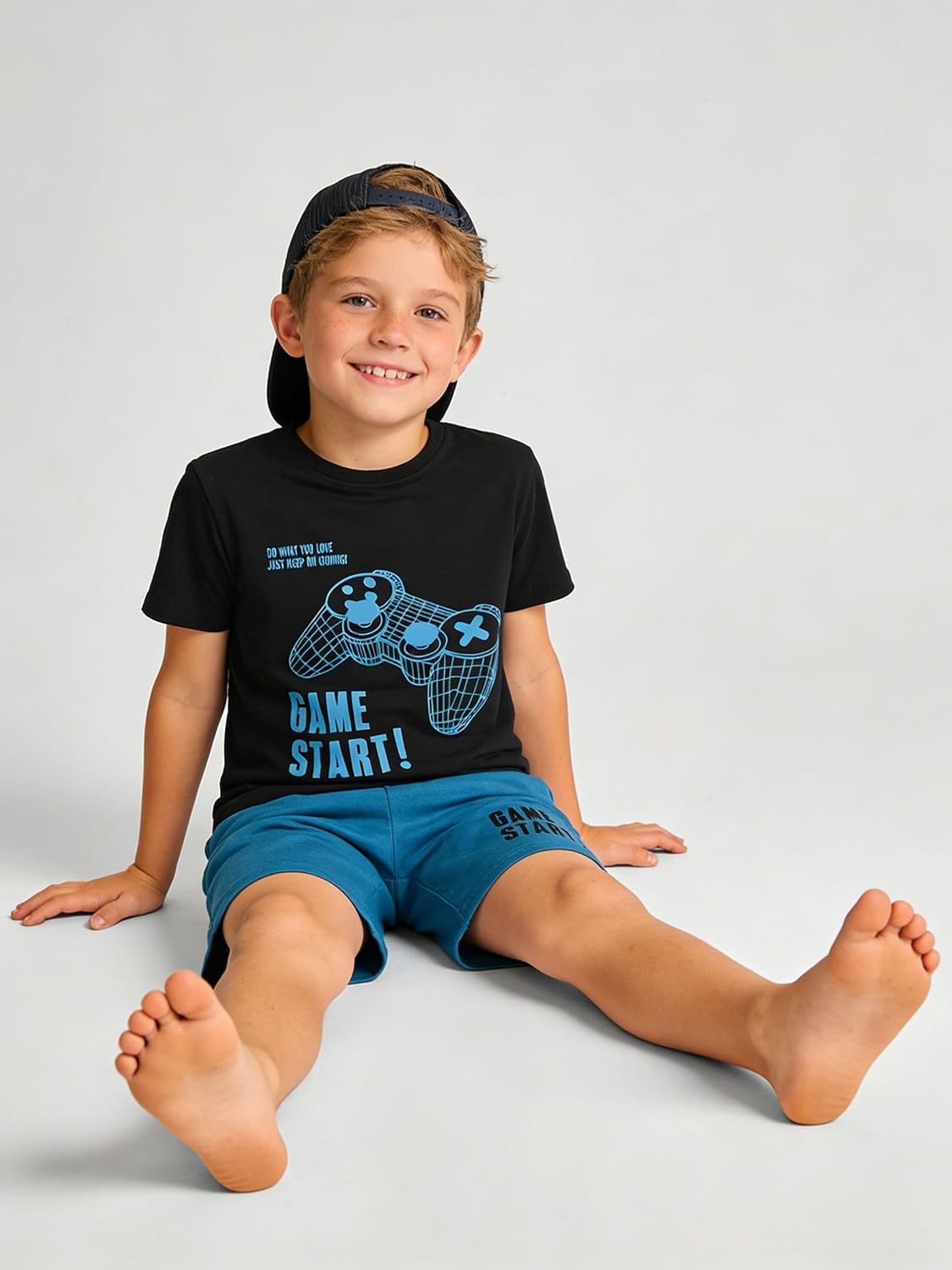 Boys Summer Clothes Graphic Short-Sleeved T-Shirt & Shorts Set 2 Piece Toddler Kid Outfit Size 5-10 image 4