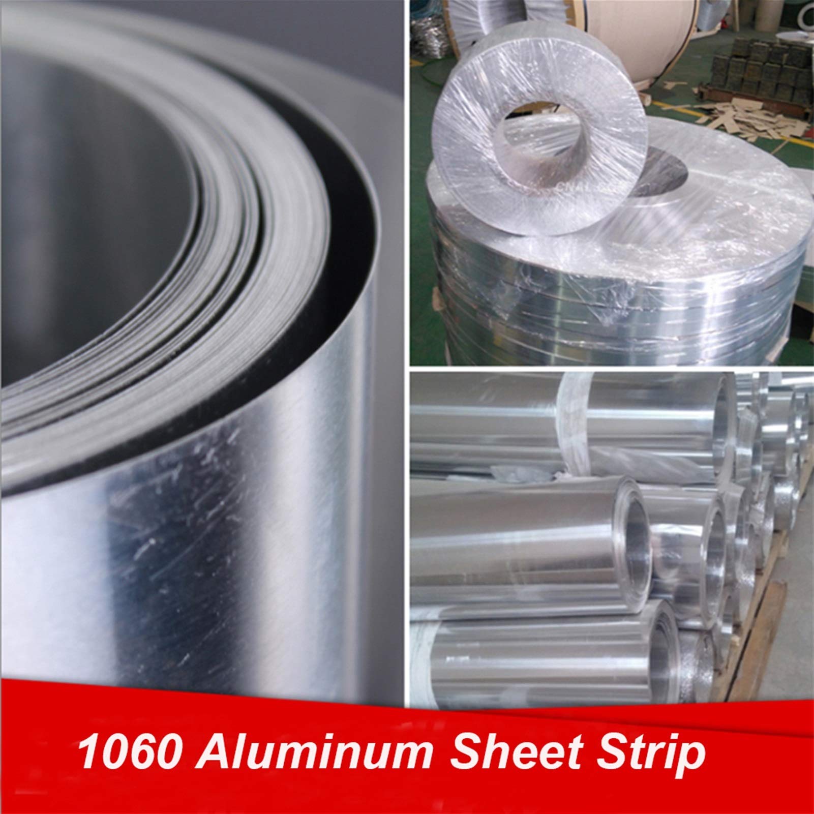 Aluminiowa rolka obróbcza 1060 pasków o długości 1 m do samodzielnego lutowania | Taśmy aluminiowe o grubości 0,2–1,2 mm i szerokości 5–500 mm do pokryć dachowych i wykończeń(0.4x17mm)