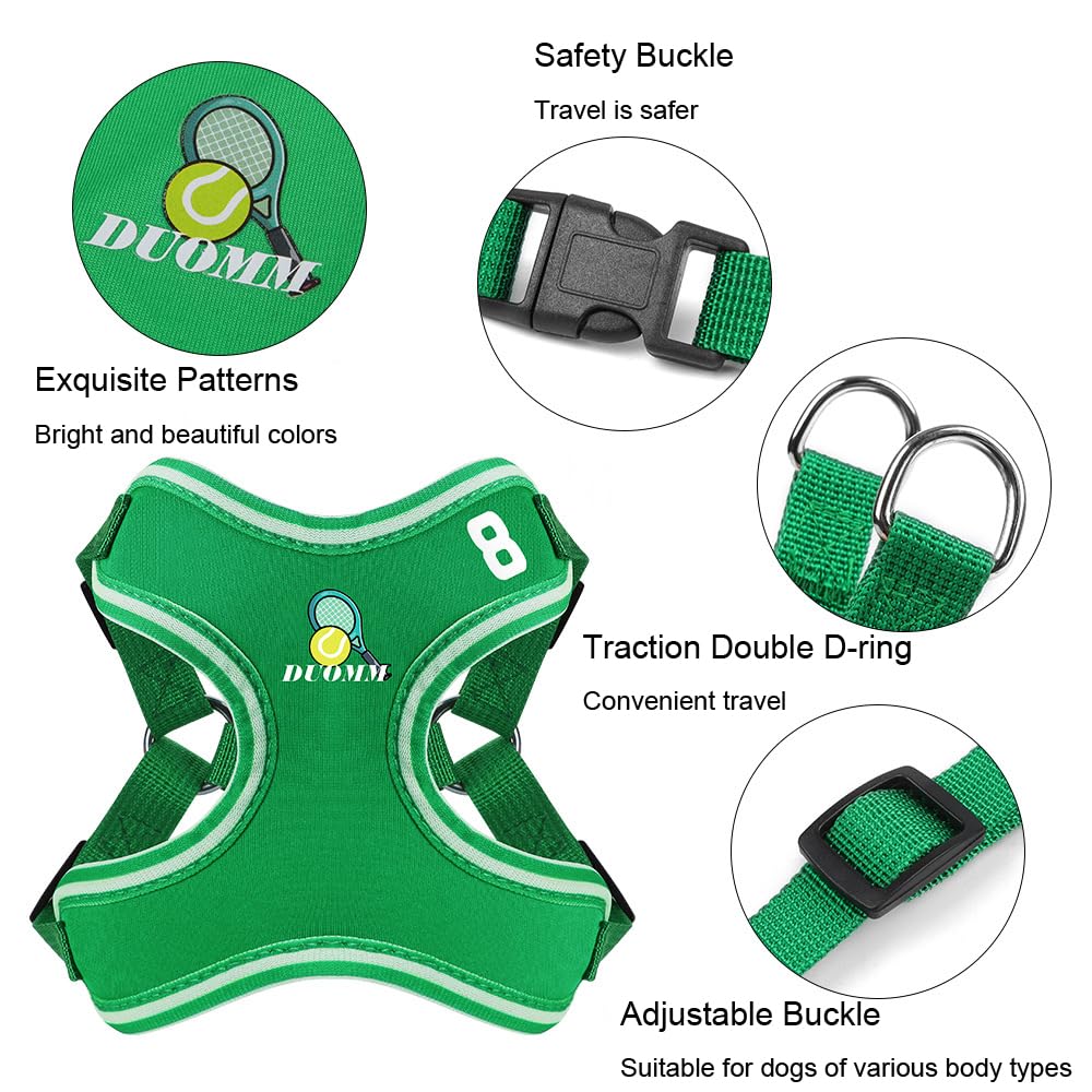 FUNAT Summer Breathable Pet Chest Harness, Soft Mesh Dog Harness and Leash Set, Sports Puppy Chest Harness Dog Traction Rope - Image 3