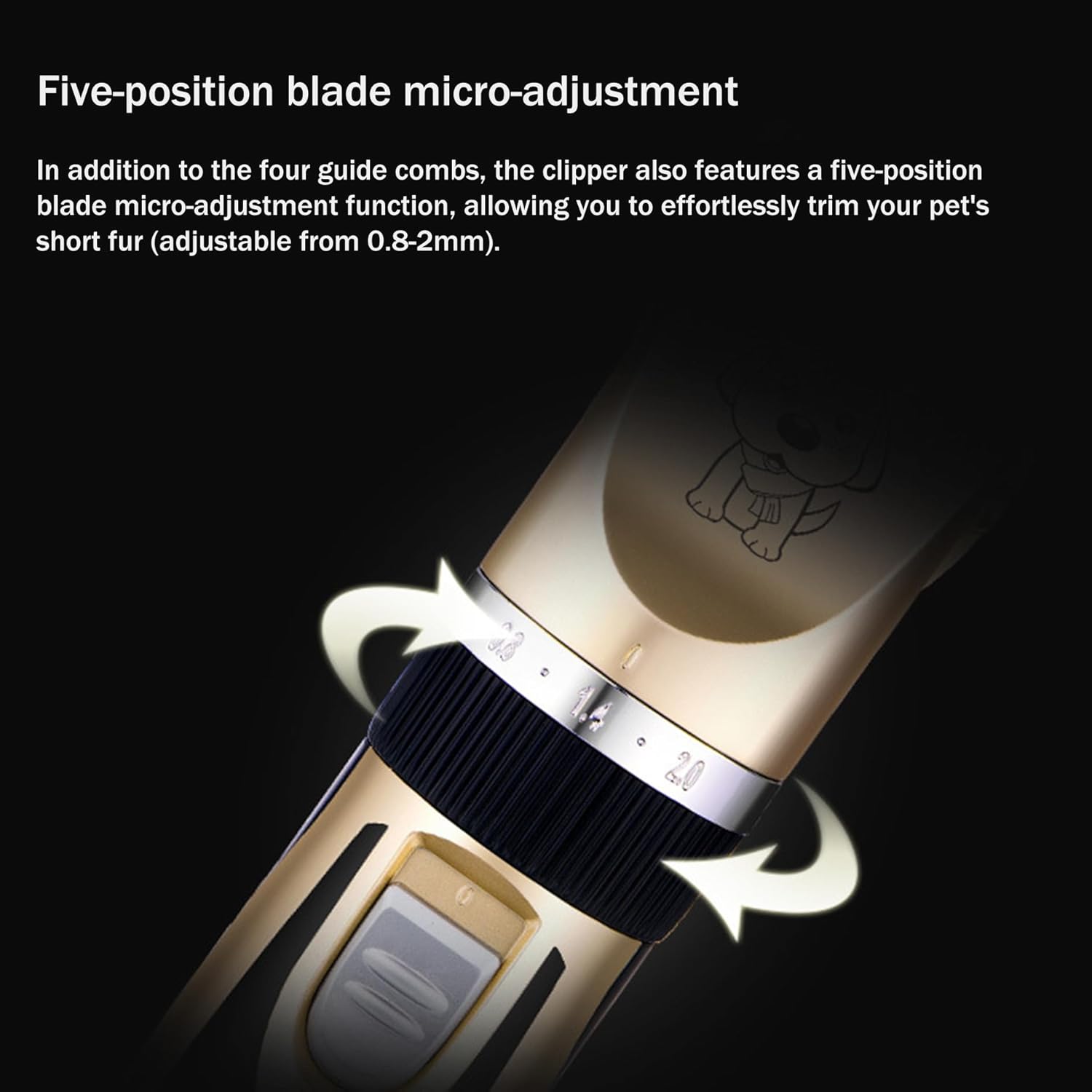 SYTH Dog Clippers,Pet Grooming Shaver,Cordless Electric Hair Trimmer Rechargeable Professional Tools,Low Noise for Dogs,Cats,Rabbit and Other Pets