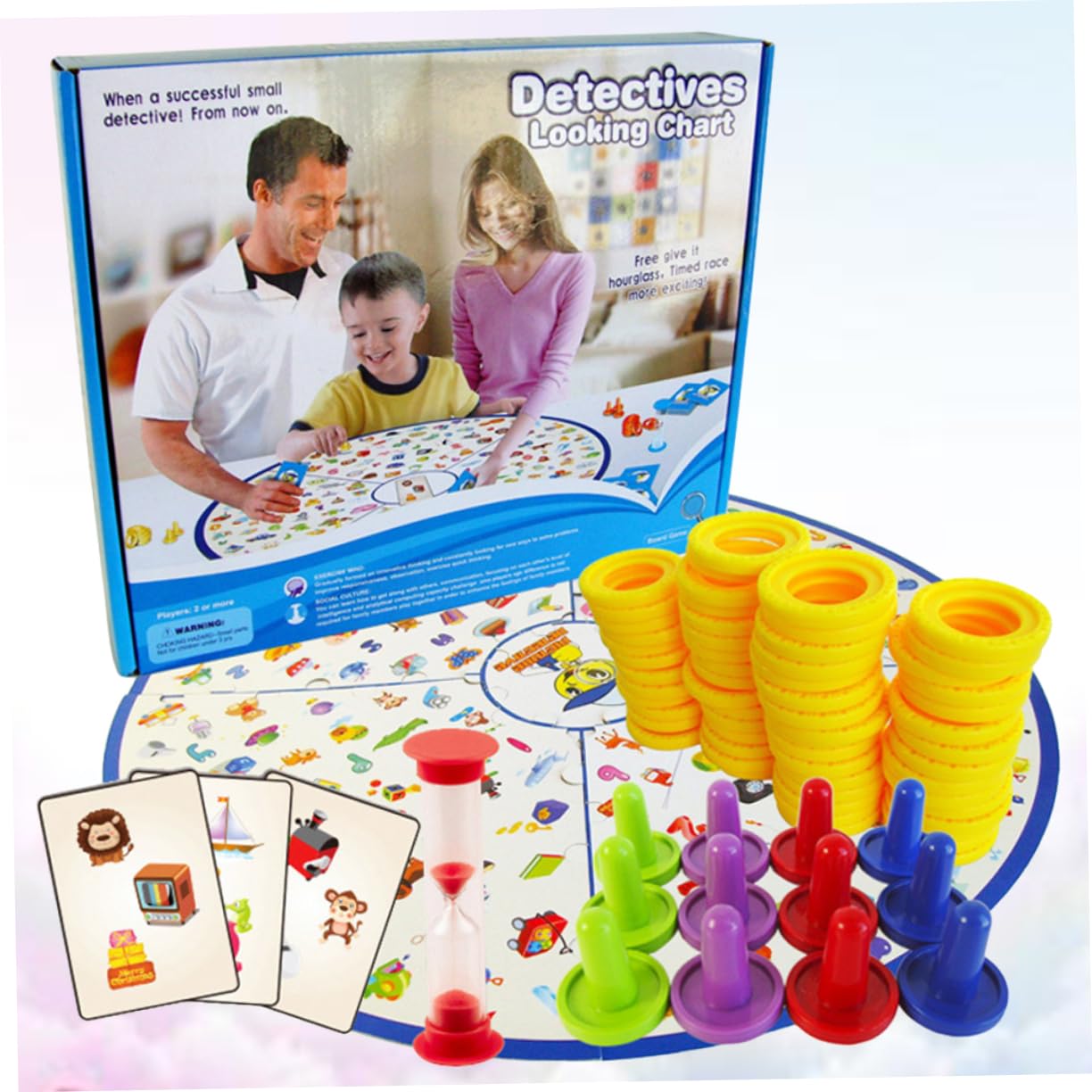 STOBOK Interaktives Lernspielzeug für Kinder und Kleinkinder – Detektiv Suchdiagramm aus Kunststoff mit Eltern Kind Interaktion für Gehirntraining und Gesellschaftsspiele