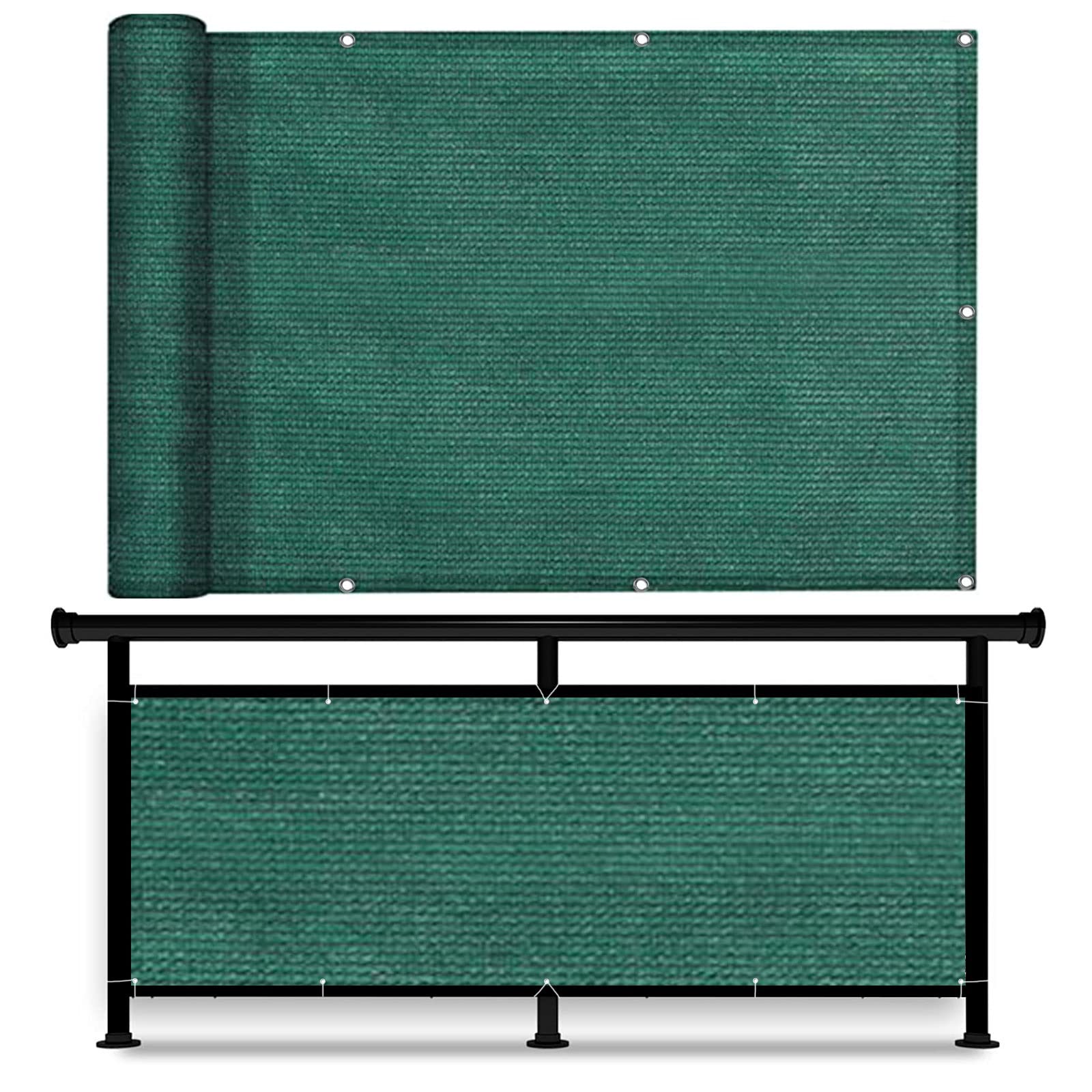 Filet de clôture avec trous et serre-câbles inclus vert 55cm