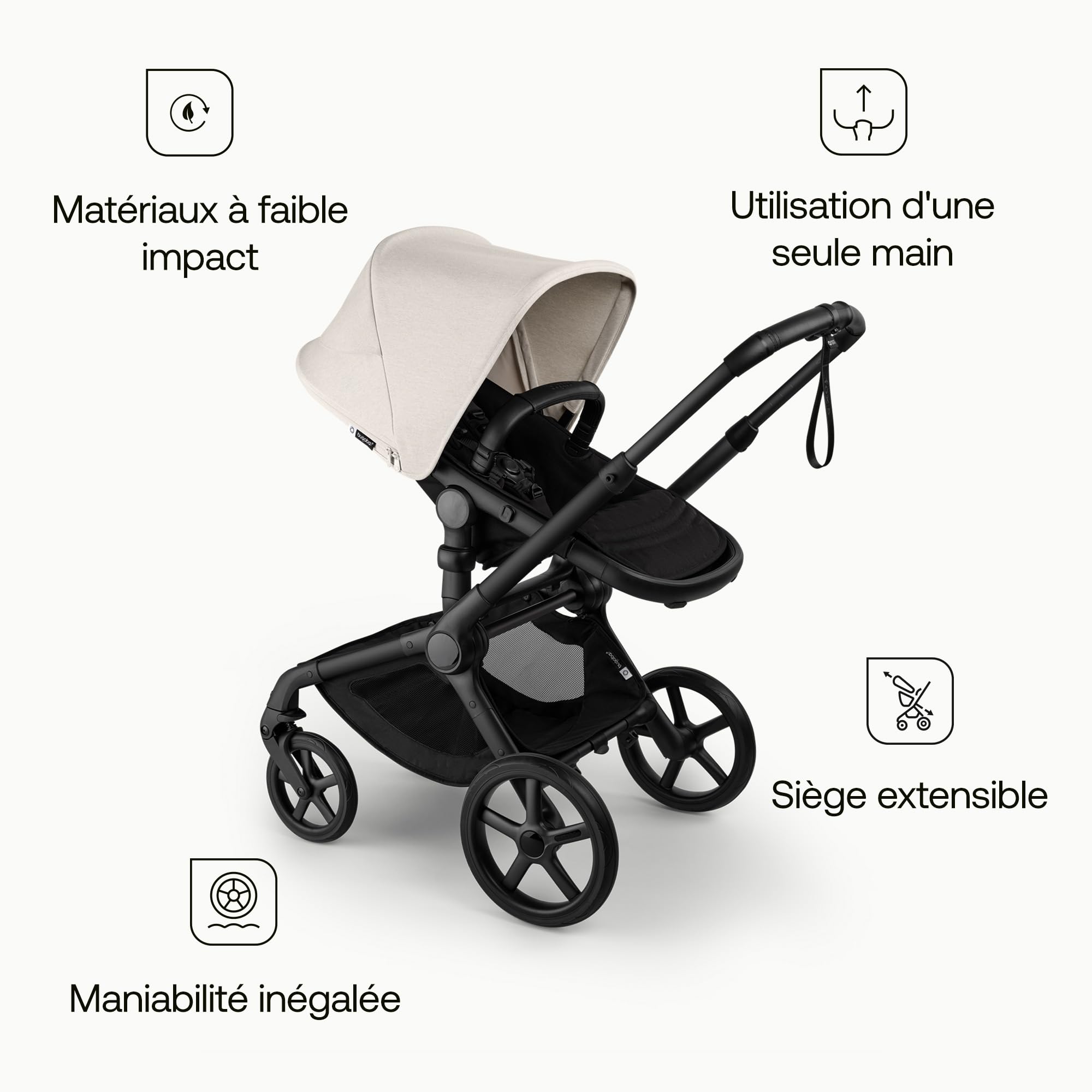 Bugaboo Fox 5 Renew Poussette tout-terrain 2 en 1 avec suspension