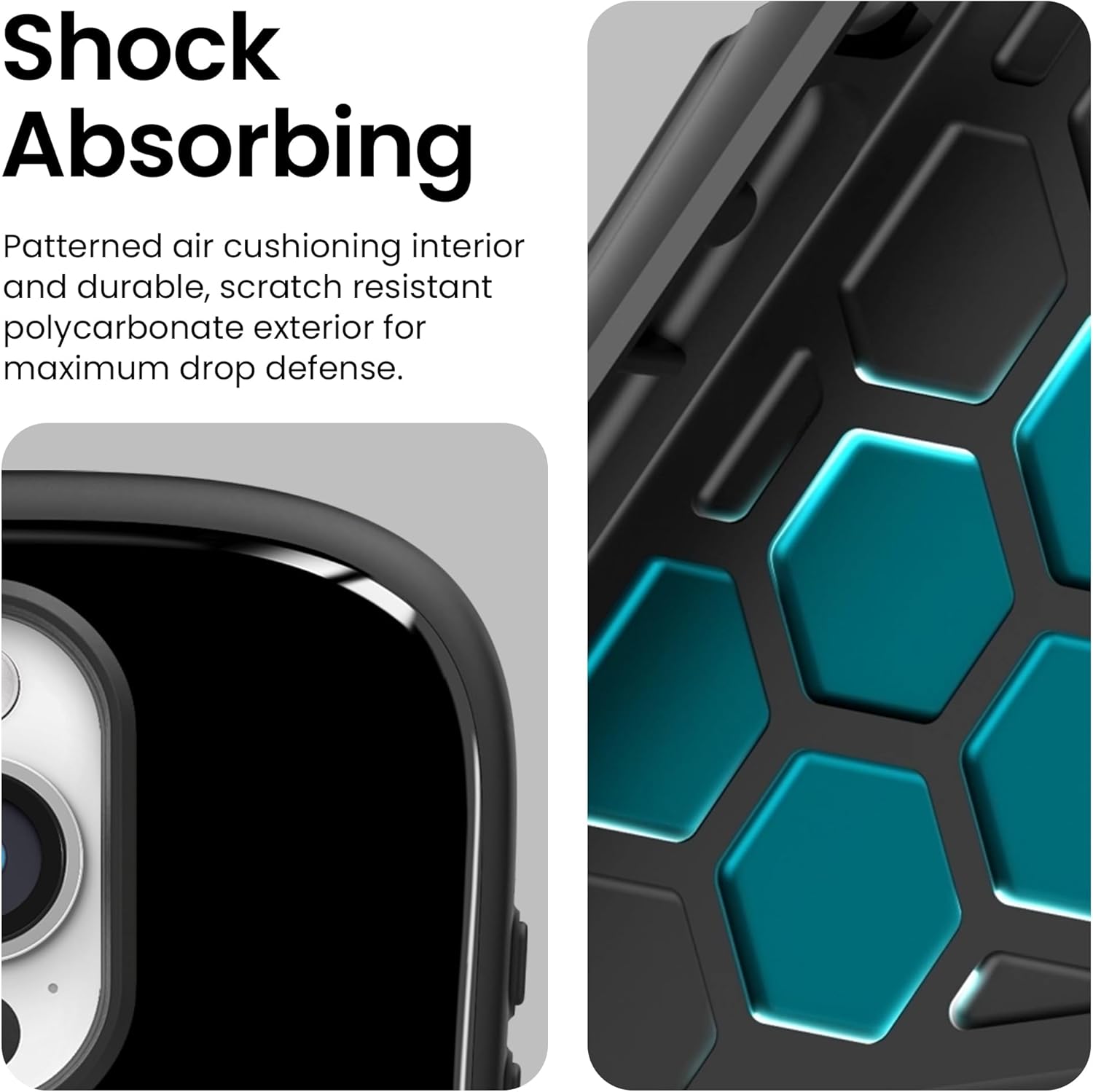 iFace Compatible with iPhone 15 Pro Max Case - [First Class] Cute Drop Proof Cell Phone Cover - Black