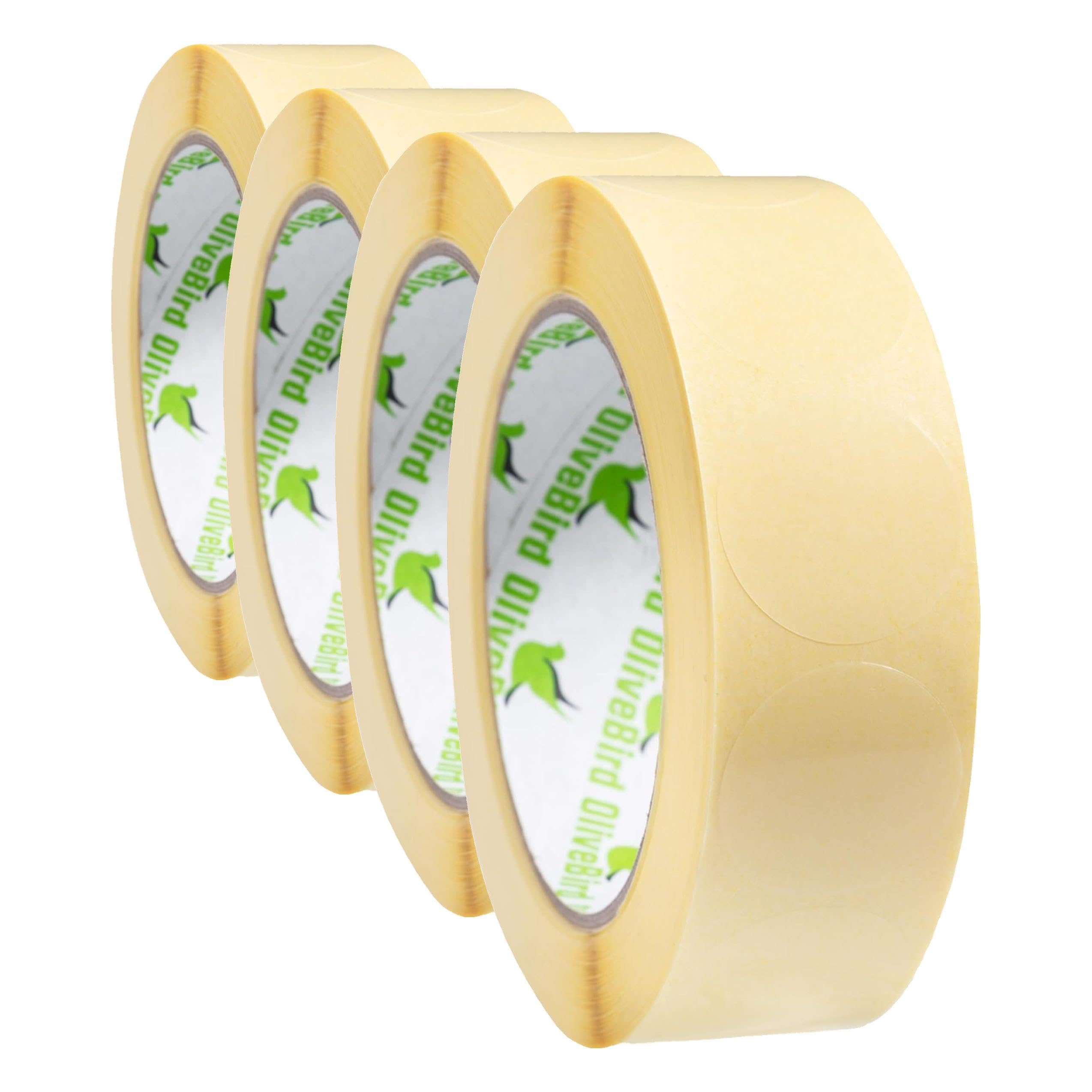 1000 Pegatinas Transparentes Etiquetas Redondas De 30mm / 3cm De Diámetro - Pelar y Pegar (Paquete de 4)