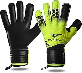 Luva Goleiro Profissional Com Talas Proteção Resistente Grip