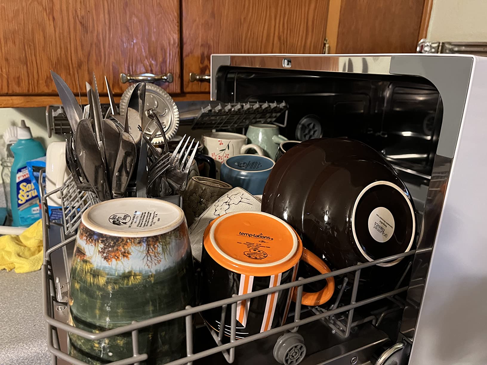 48/mo Finance COMFEE’ Countertop Dishwasher, Energy Star Portable