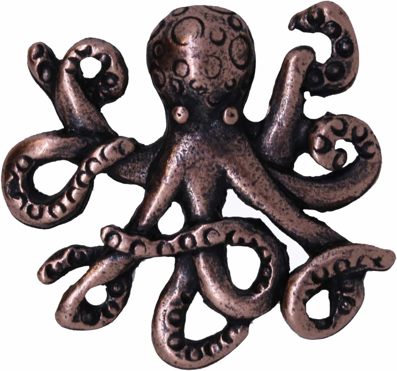 Jim Clift Design Octopus Copper Lapel Pin