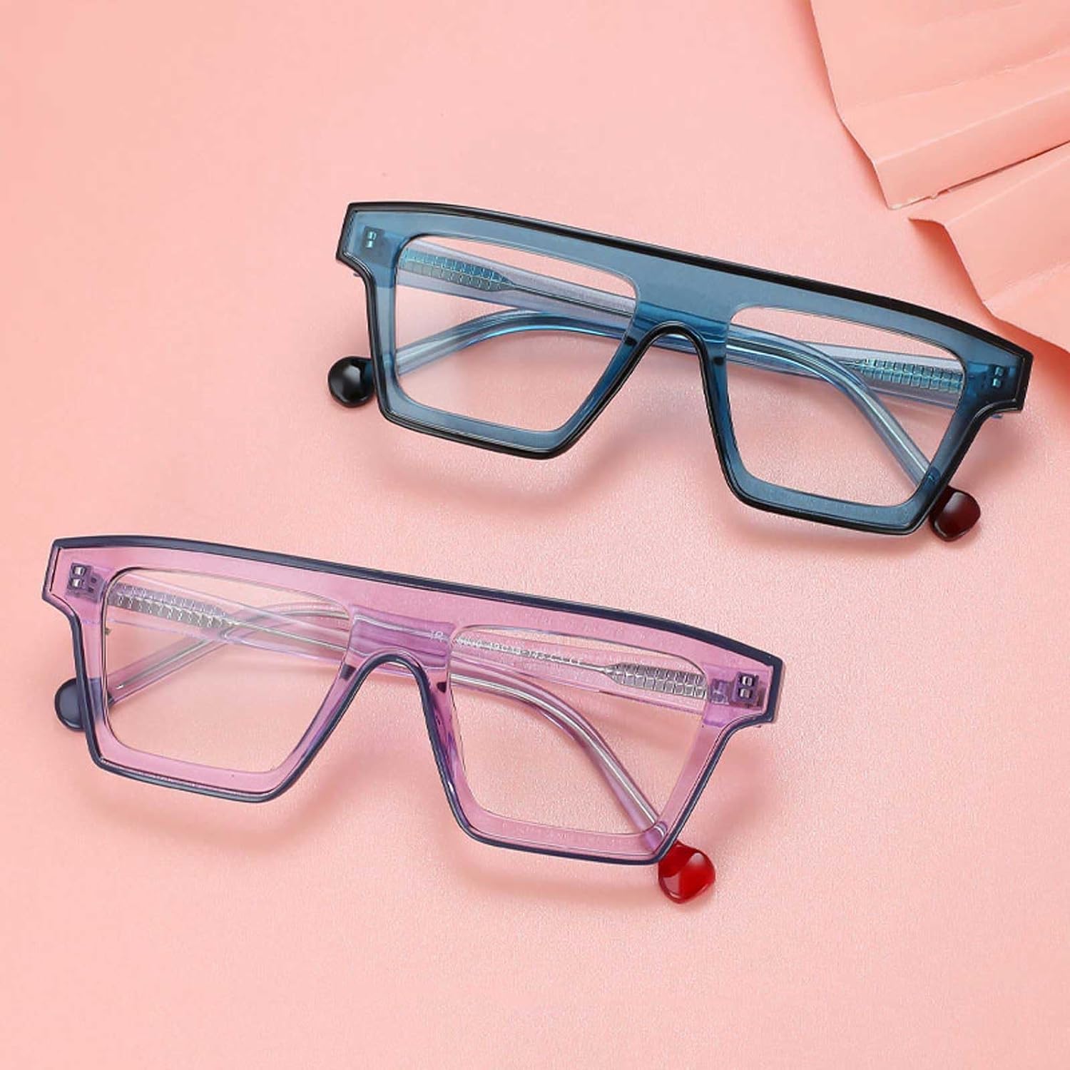 Kwadratowe oprawki okularów antyniebieskie światło damskie oprawki okularów oprawki lekkie luksusowe retro duża oprawka okulary