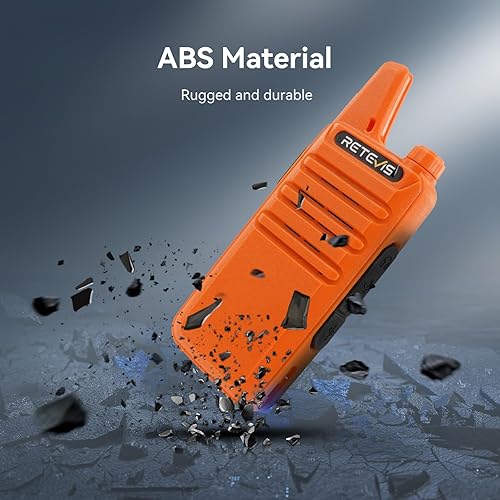 Miniatura 9 de Retevis Walkie Talkies recargables RT22, radio bidireccional de largo alcance para adultos, radio portátil de mano, activada por voz, alarma de