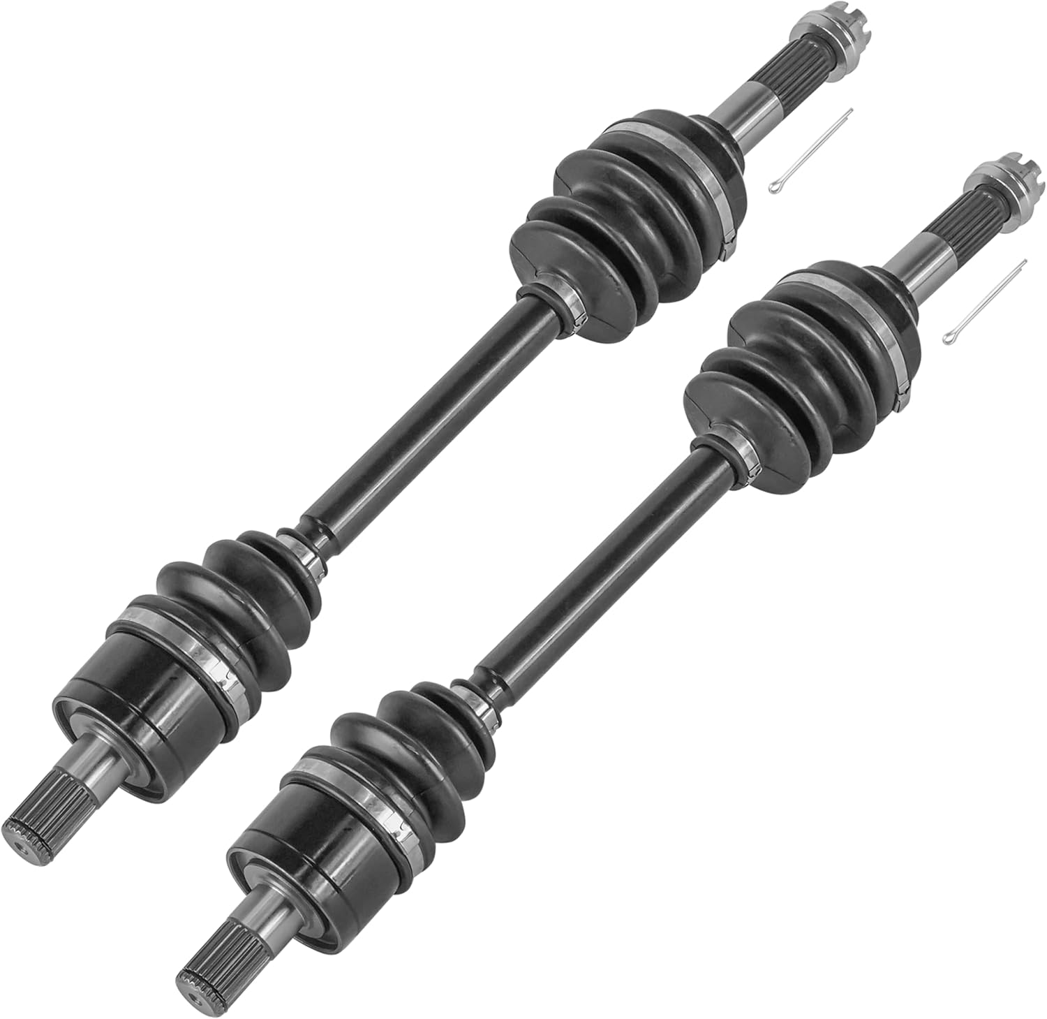 Caltric Rear Right and Left Complete Cv Joint Axles Compatible with Kawasaki Brute Force 650 Kvf650 4X4I 2006-2013