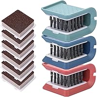 Vista 1 de Limpiador de cuchillos, paquete de 3 limpiadores de cubiertos, limpiador de cuchillas con 3 cabezales de cepillo de esponja de repuesto