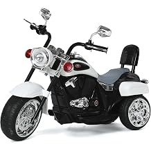 Freddo 6V Ride On Chopper Toy Car - 1 Seater Electric Vehicle for Kids - Durable & Easy to Clean White