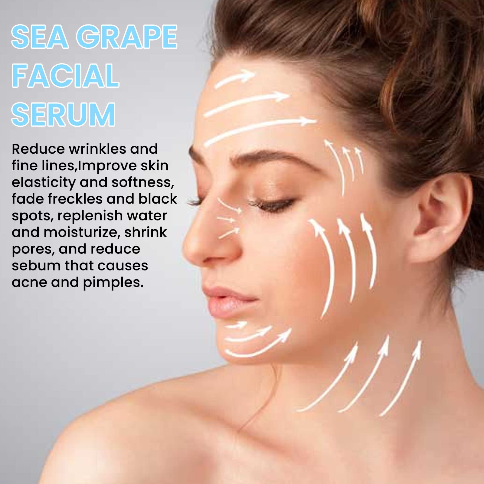 Sea Grape Facial Serum – Koreanisches Gesichtsserum Mit Seetraubenextrakt – Für Alle Hauttypen, 2 X 30g