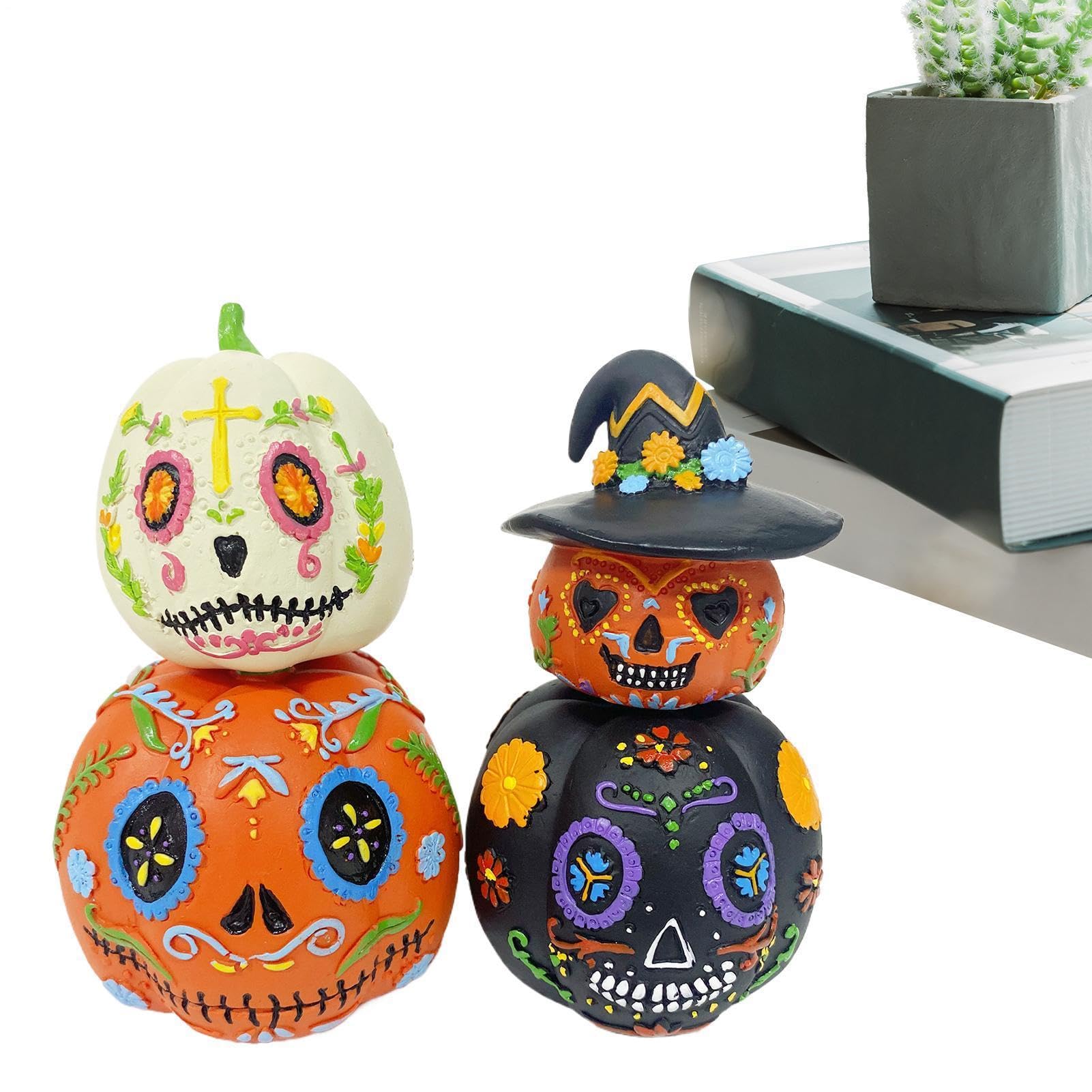 Décorations d'Halloween magnétiques pour cheminée et étagère de salon