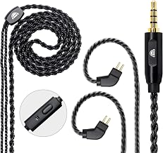 okcsc 2 Pin Detachable Earphone Replacement Cable, 6 Core OFC Upgrade Cable for KZ ES4, ED16, ZS5, ZS6, ZSR, ZST, ZS10 with Mic