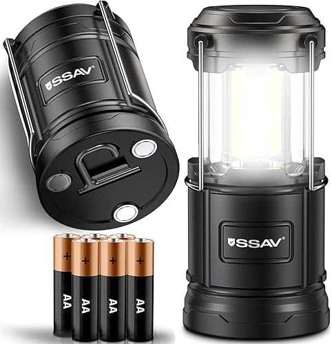 Miniatura 12 de Paquete de 3 linternas LED de camping, linternas LED, adecuadas para kits de supervivencia para huracanes, luz de emergencia para tormentas, cortes