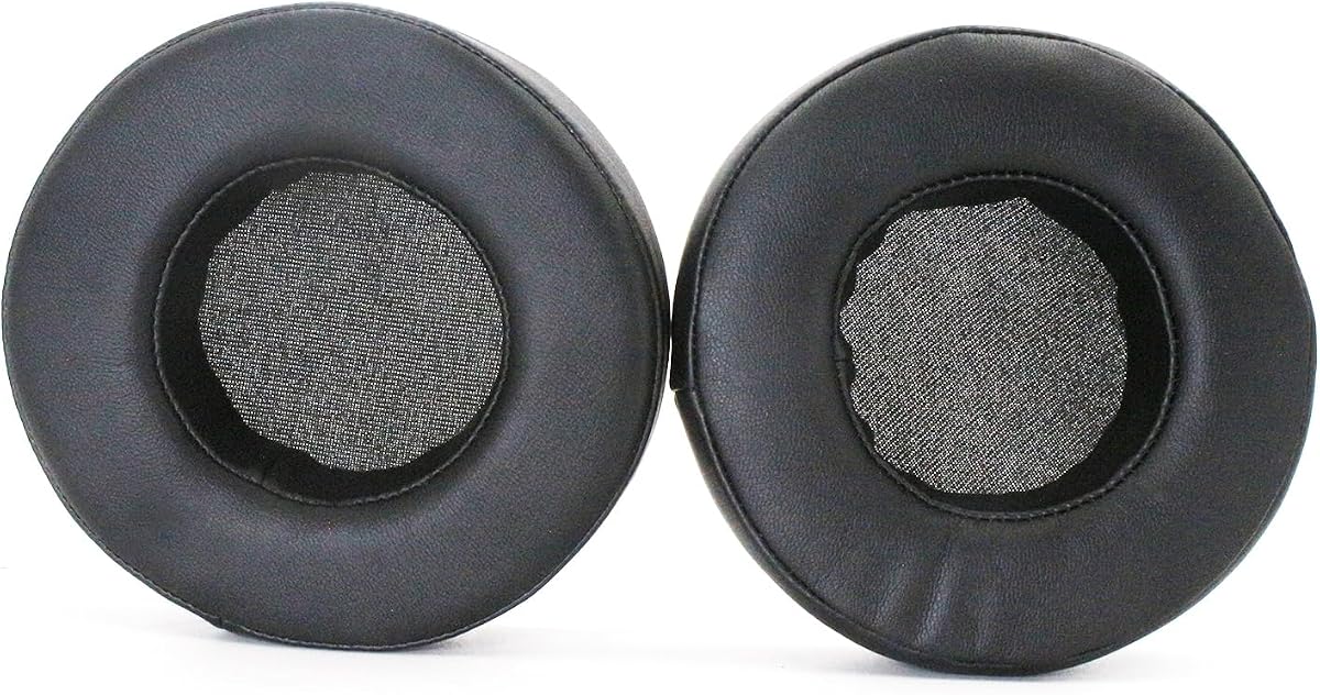 Replacement Ear Pads for Audio-Technica AD900X AD700X Headphones - Black | Protein Leather Memory Foam Ear Cushions Compatible with A900X AD1000X AD2000X Open Back Monitor Headphones