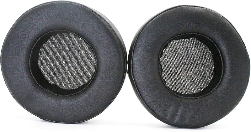 Replacement Ear Pads for Audio-Technica AD900X AD700X Headphones - Black | Protein Leather Memory Foam Ear Cushions Compatible with A900X AD1000X AD2000X Open Back Monitor Headphones