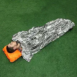 Azteq, Cobertor de Emergência Vernon, Polietileno Metalizado, Resgates, Emergências, Hipotermia, Compacto