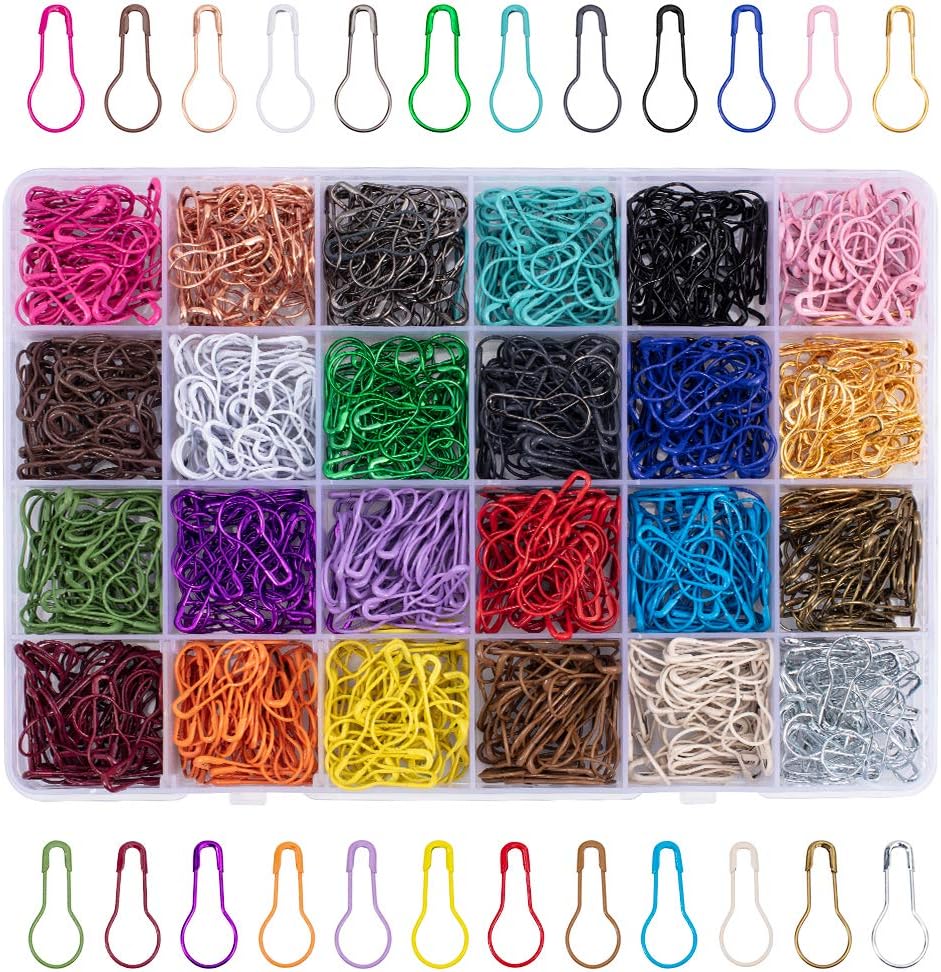 Akozon Spille da Balia 300pz Colorful Calabash Gourd Safety Pins