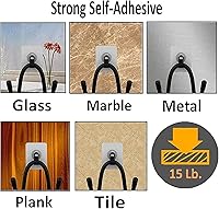 Vista 9 de Pmsanzay Paquete de 3 soportes universales autoadhesivos para controladores de juegos, soporte de montaje en pared, soporte para Xbox One PS4 Switch