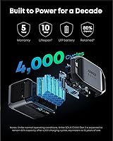 Vista 5 de Anker SOLIX C1000 Gen 2 Estación de energía portátil con panel solar de 200 W, generador solar de 2,000 W (pico de 3,000 W), carga completa en 49