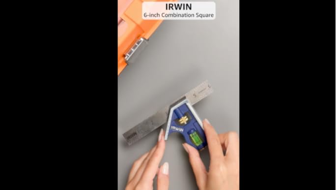 IRWIN Tools Combination Square, Metal-Body, 6-Inch (1794468