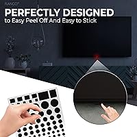 Vista 2 de FLANCCI Adhesivos de bloqueo de luz LED, calcomanías de atenuación de luz, (2 hojas), hojas de atenuación (2 hojas 80%)