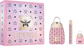 MCM CRUSH Eau de Parfum 3 Piece Gift Set - Perfume Spray 2.5 Fl. Oz., Travel Spray 0.34 Fl. Oz., and Mini Splash 0.23 Fl. Oz.