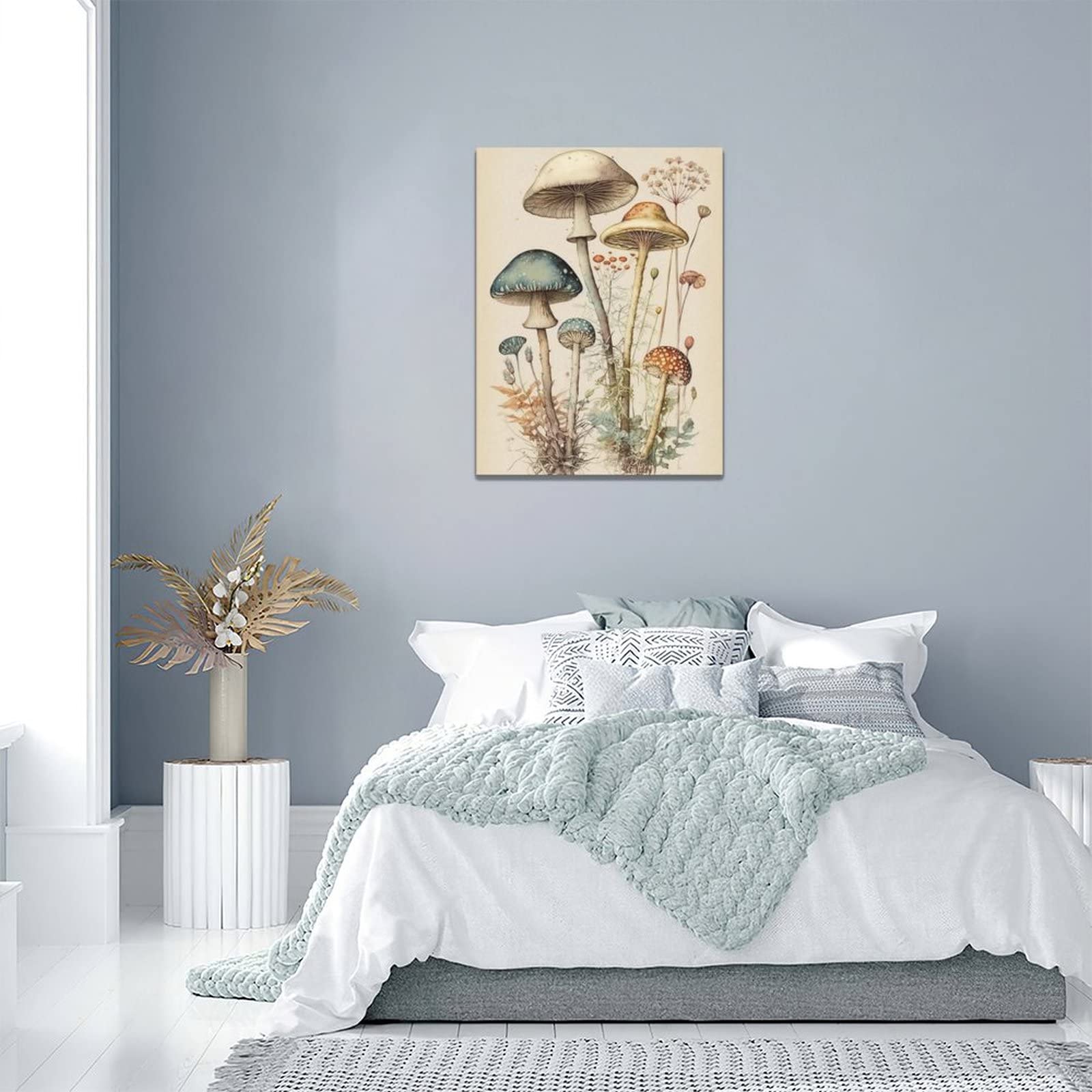 Set De 2 Cuadros De Setas De Madera Para Decoración Rústica - Estilo Campo Y Bohemio