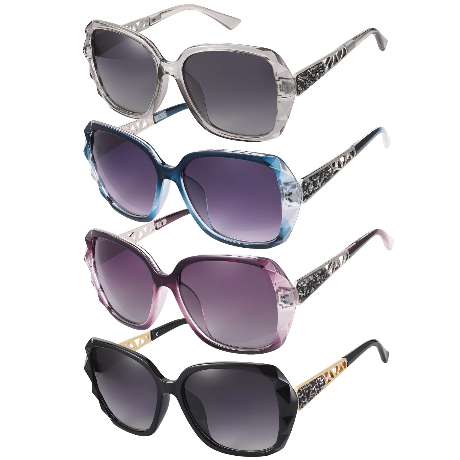 DragonflyDreams Women Large Sunglasses, UV 400 Glasses