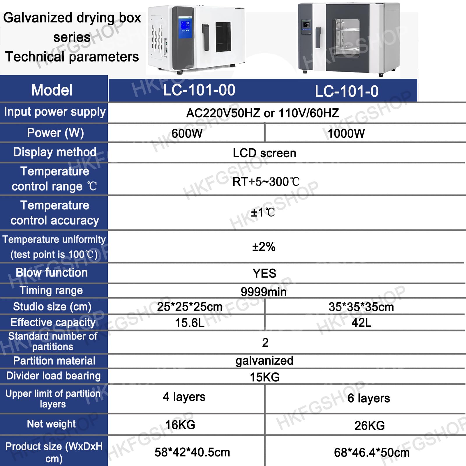 Piec do suszenia laboratoryjnego, 15,6 l/42 l, konwekcyjny piec wysokotemperaturowy z ekranem LCD, rura grzewcza typu O, funkcja dmuchania do utwardzania, suszenia, testu laboratoryjnego