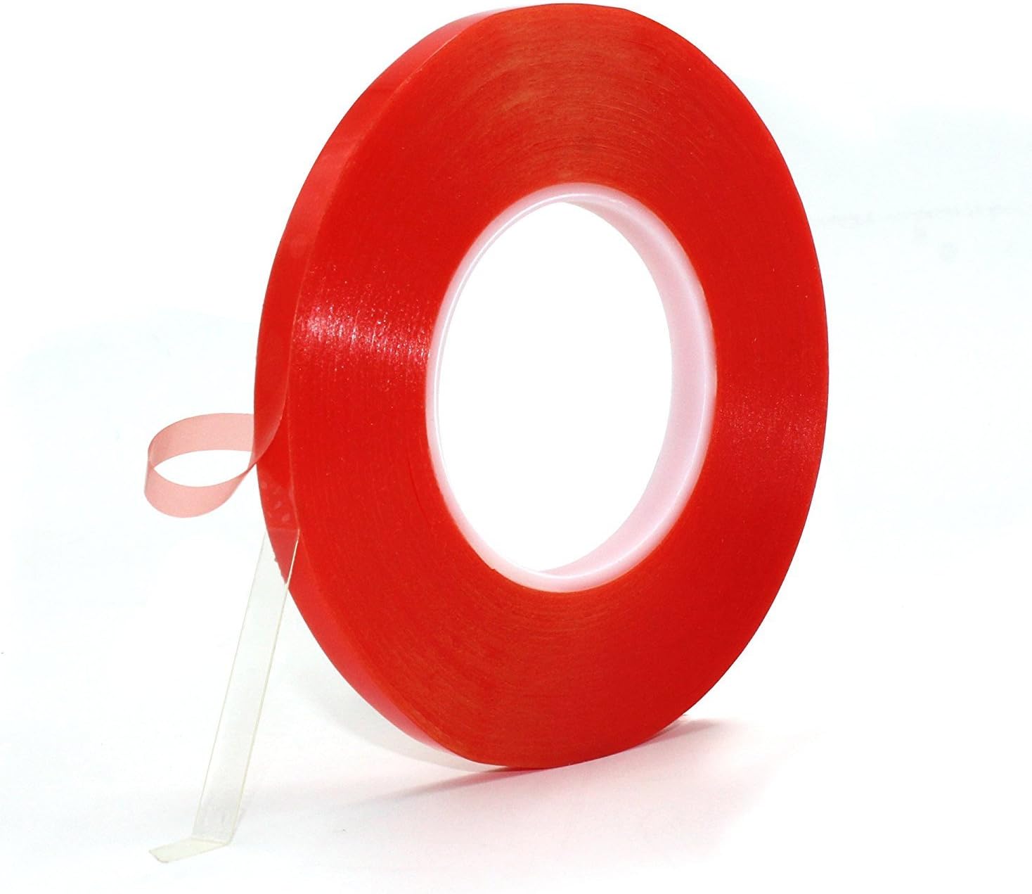Two Sided Tape, Atemto 164ft PET Acrylic Double Sided Adhesive Sticker Tape 7.8mil Clear Tape Weatherproof Heavy Duty Heat Resistance Glue Ultra Strength Industrial Outdoor Tape (10mm)