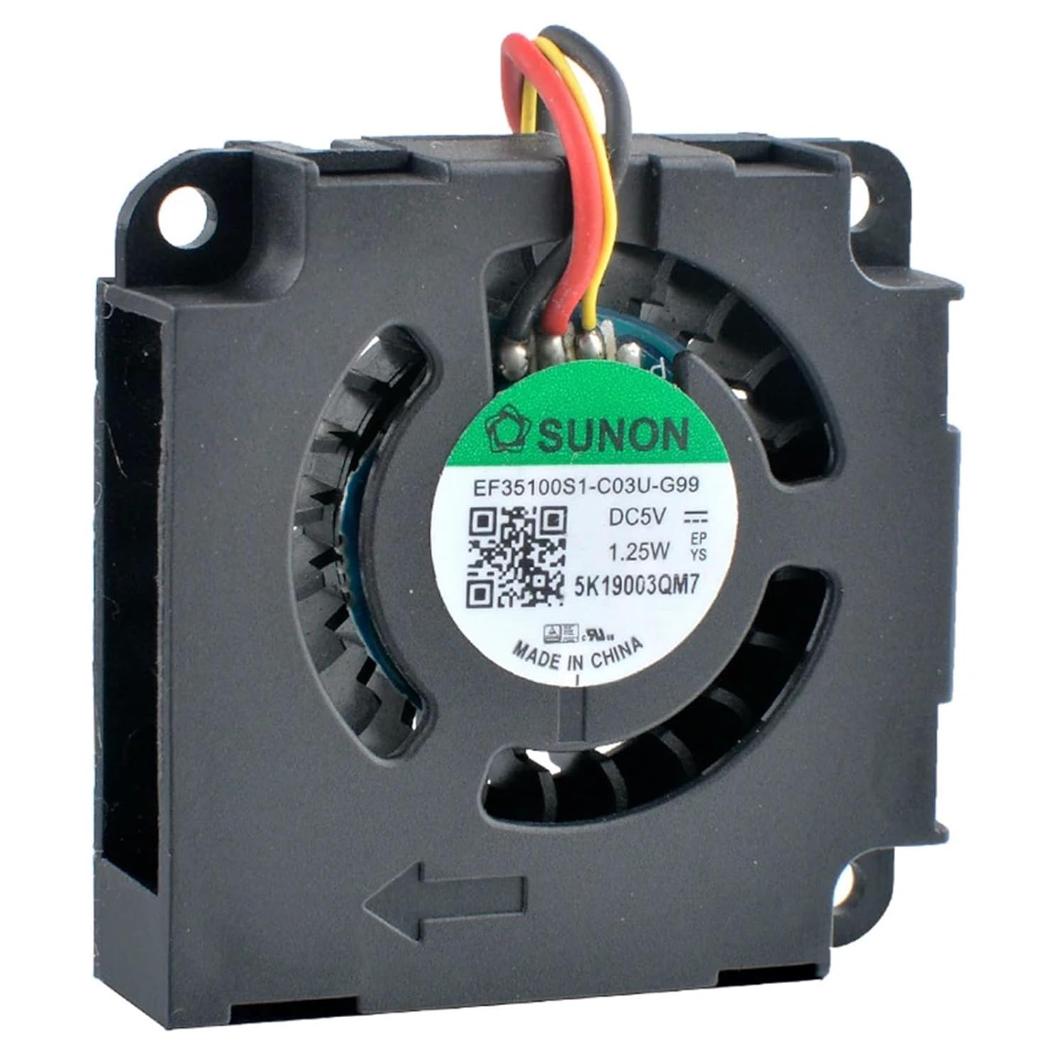 EF35100S1-C03U-G99 3.5cm 35mm Blower Fan 35x35x10mm DC5V 1.25W Micro Centrifugal Fan Cooling Fan for Motherboard IPC Projector