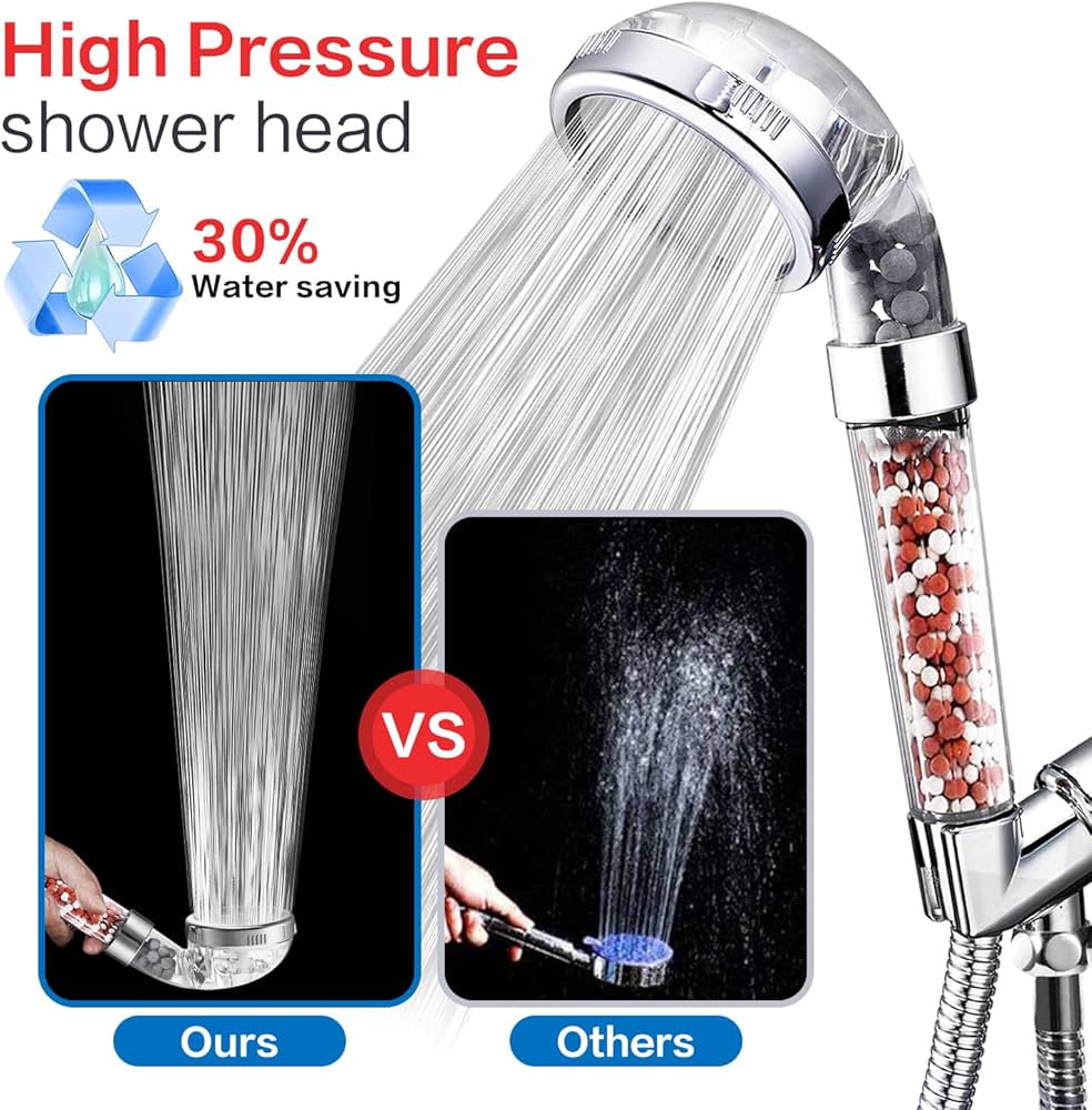 Amazon.co.jp: シャワーヘッド ホース付き 高圧節水 3モード機能