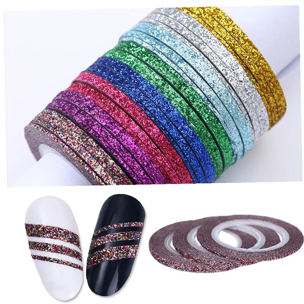 8 Pcs Standing Standing Line Stockers Stickers Stickers Stickers Stickers Stickers Stickers Bobines pour Naturels Nails Décorations