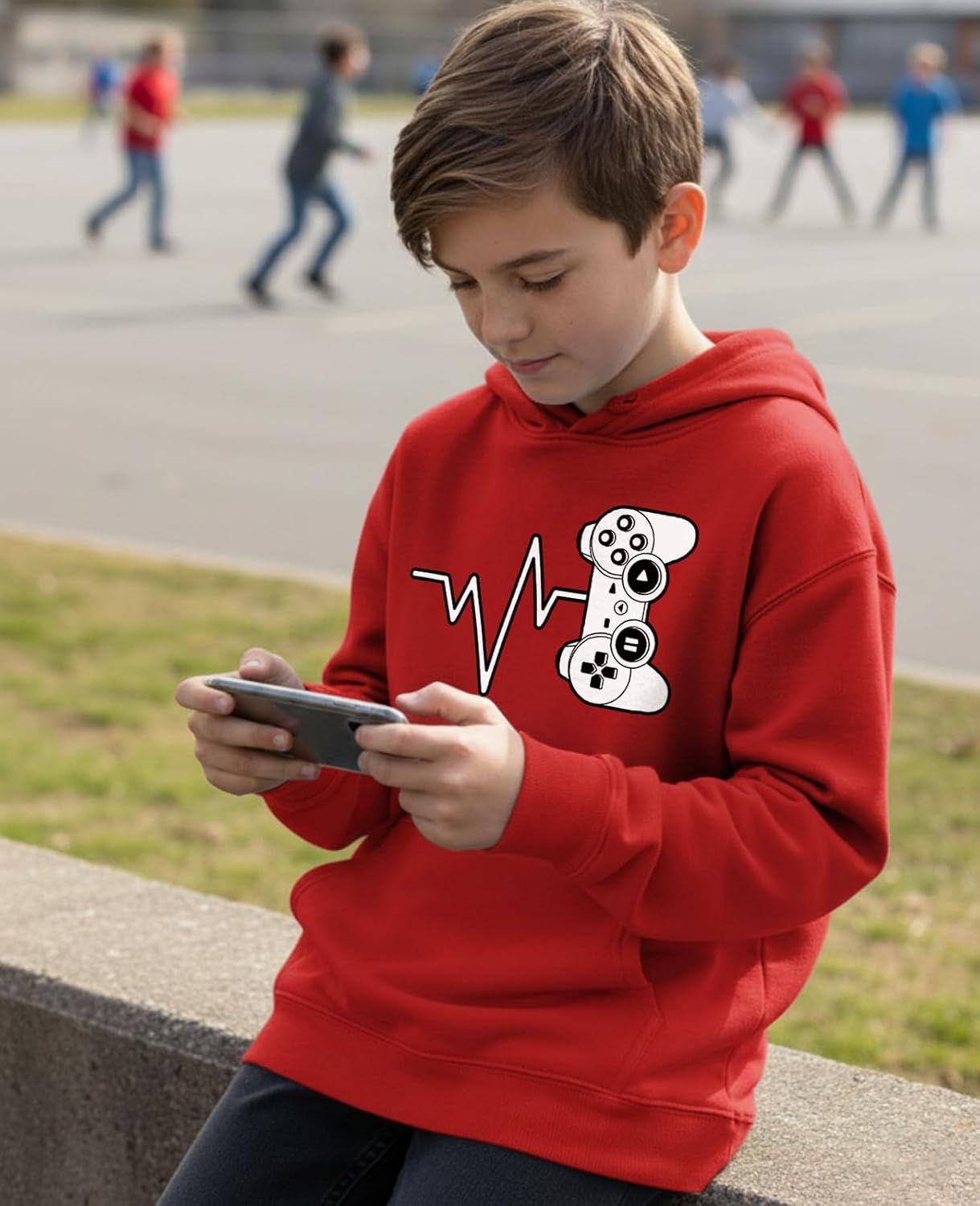 Tstars Gamer Hoodie for Boys - Youth Gaming Pullover with Controller Graphic - Gift Idea for Kids and Teen Gamers - Image 5