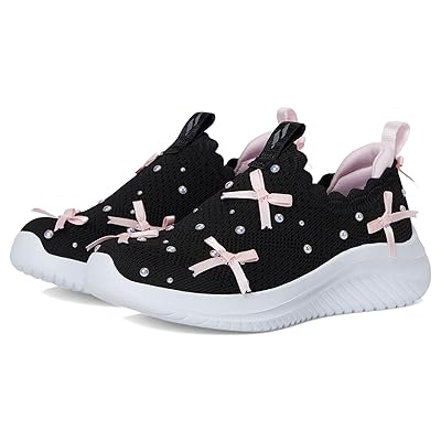 SKECHERS KIDS Ultra Flex 3.0 303845L (Little Kid/Big Kid) Girls Shoes Black/Light Pink