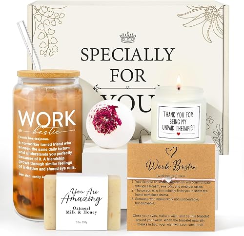 iAOVUEBY Work Besties Gift Box - A Thoughtful Coworker Farewell Present