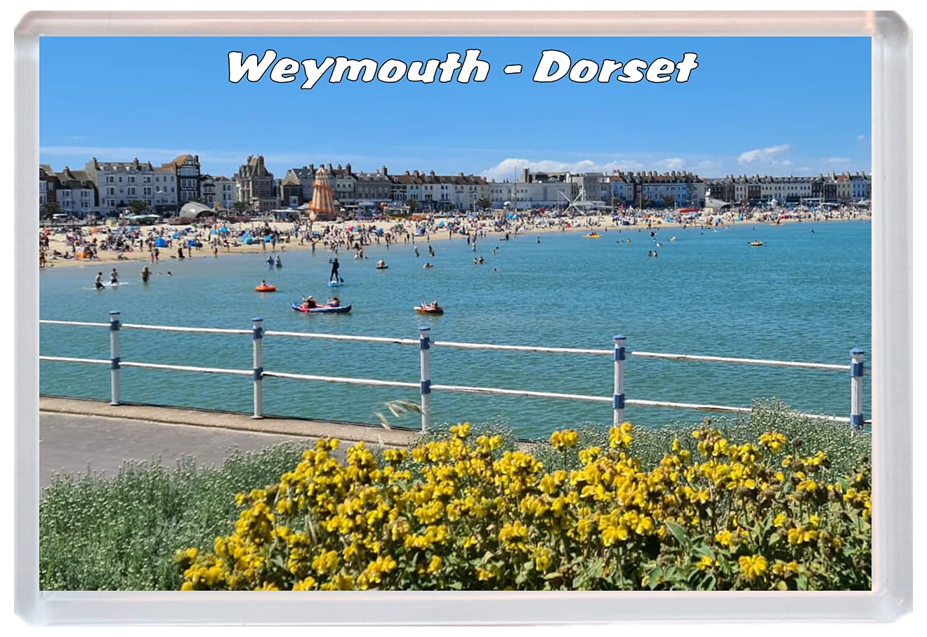 Baked Bean Store Multicolor Weymouth - Dorset - 96 X 67Mm Jumbo Fridge Magnet/Magnets Bbsfhm62