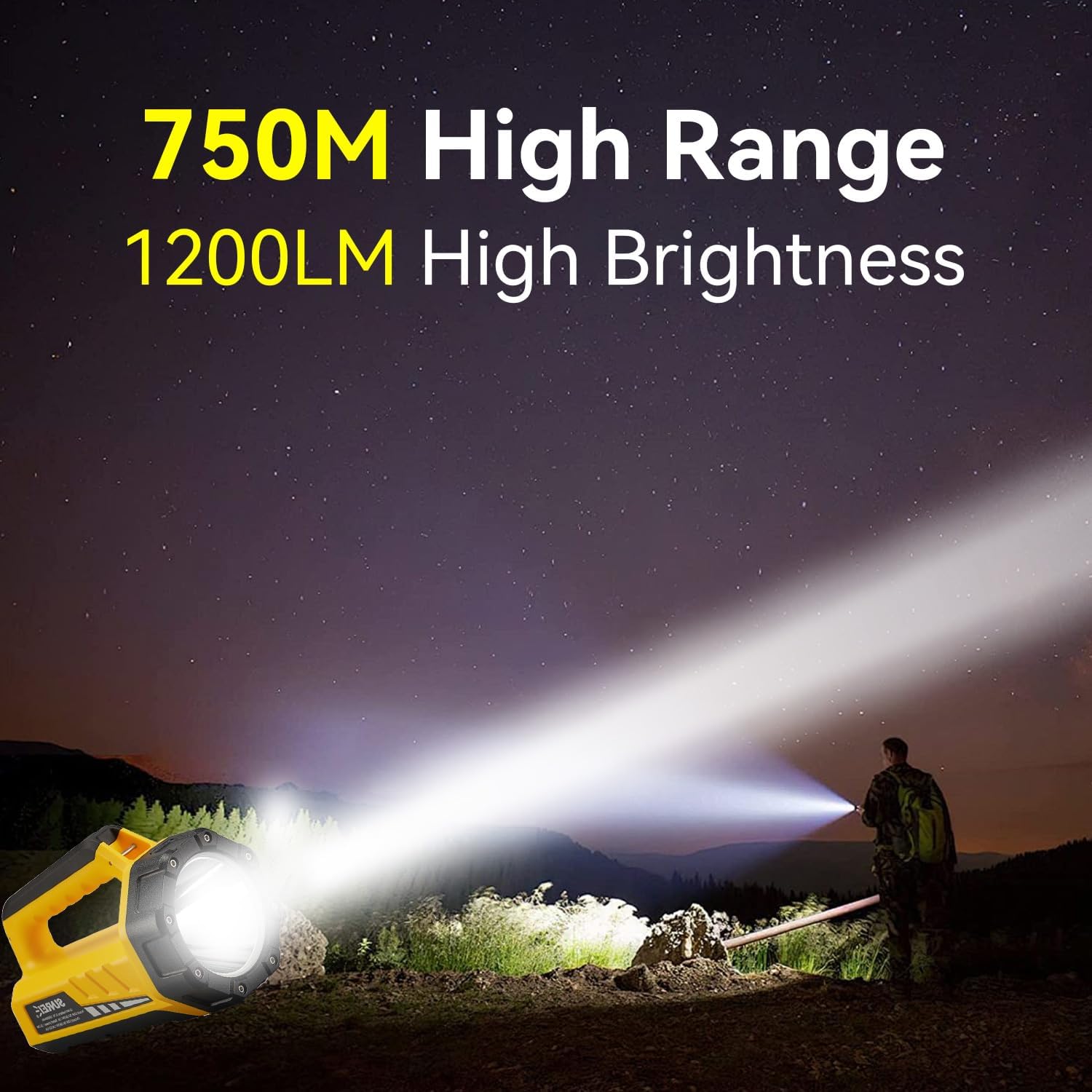 SUNREI Linterna LED recargable